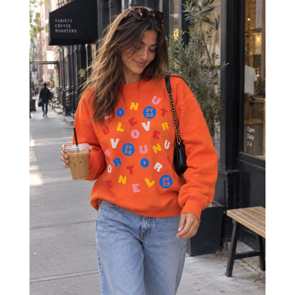 Harry Styles Love on Tour 2022 Orange Graphic Sweatshirt Retro Pop Concertcore